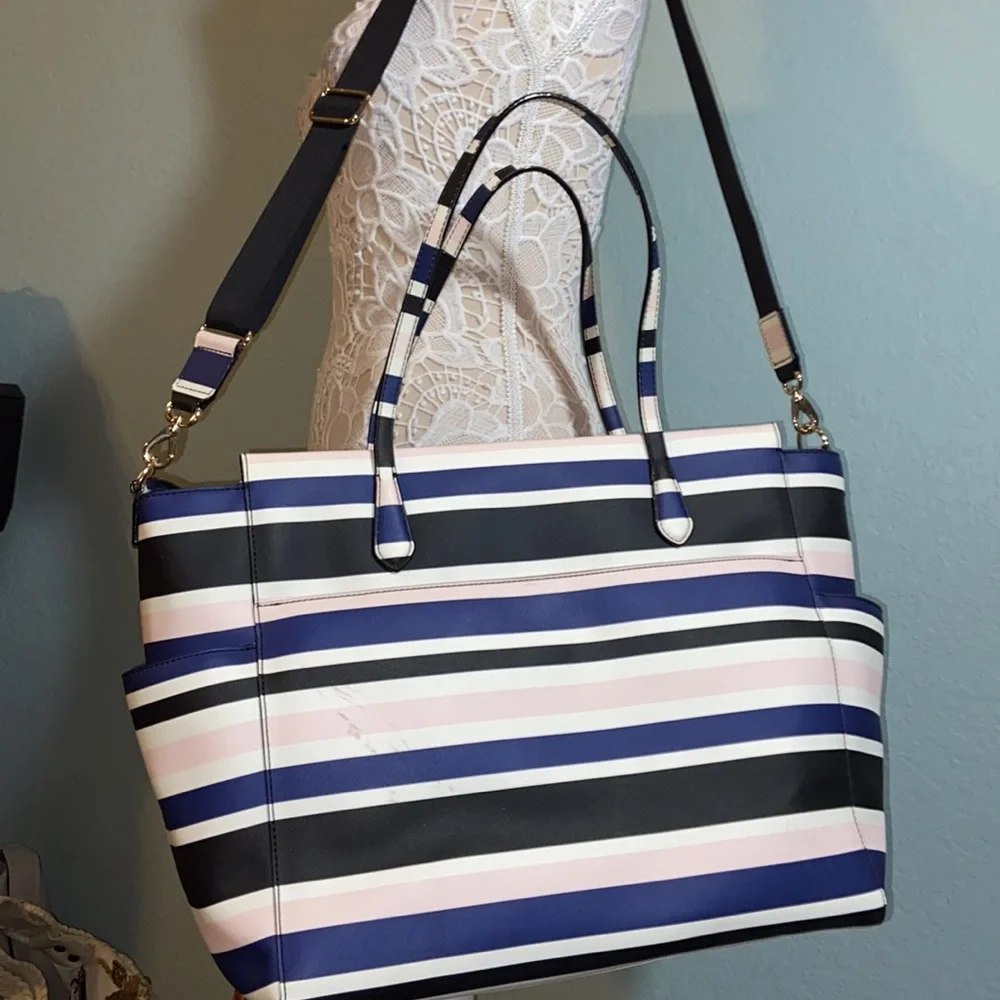 Kate Spade Striped Kaylie grove street Diaper Baby Bag
